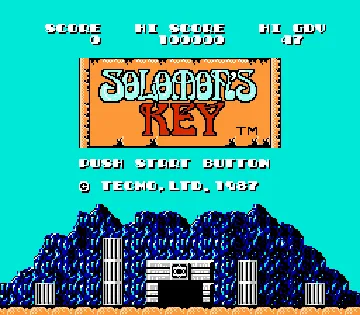 Solomon's Key (USA) screen shot title